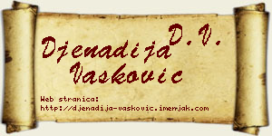 Đenadija Vasković vizit kartica